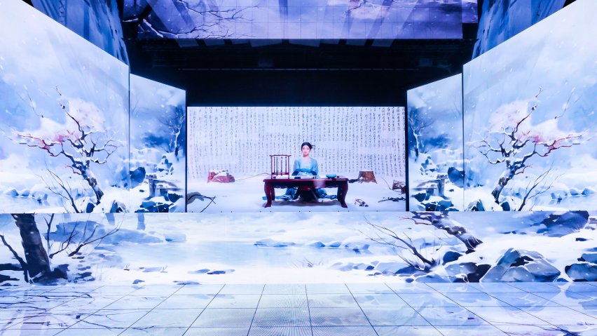網(wǎng)易云音樂與小冰公司推出虛擬歌手陳水若演唱《風(fēng)雪千千》。主辦方供圖
