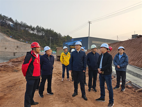 12月4日，洪董陪同王奇勇縣長一行調(diào)研防洪工程項目.jpg